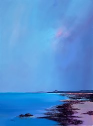 Turquoise Waters by Barry Hilton - Original Painting on Stretched Canvas sized 24x32 inches. Available from Whitewall Galleries